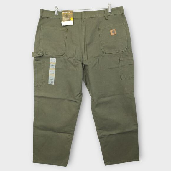 NEW With TAGS - Men Carhartt Original Fit Wash Duck Work Dungaree Straight 42x30 - Picture 5 of 6